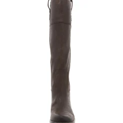 LK-HYBISCUS Solid Leather Knee-High Boots