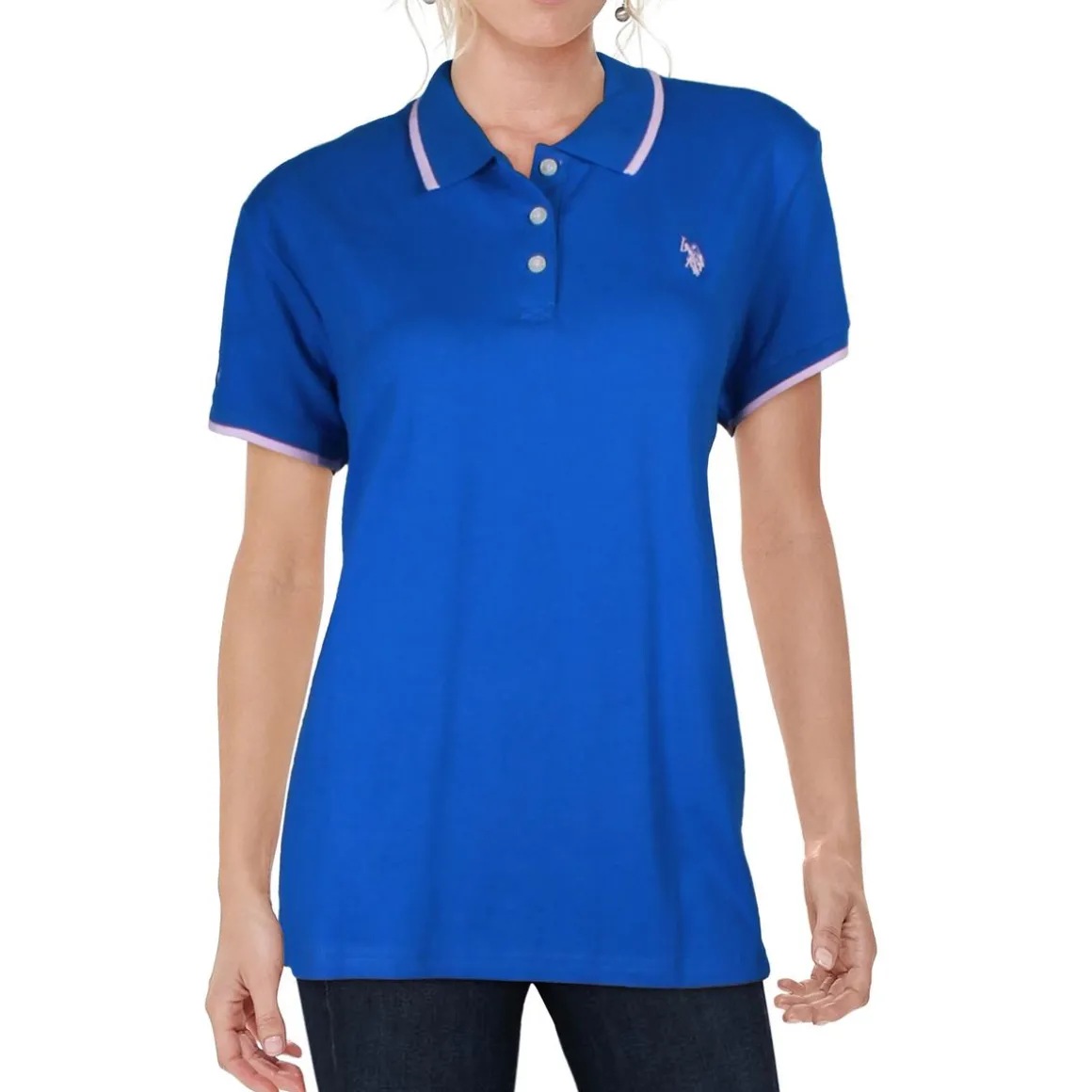 Logo Cotton Polo Top