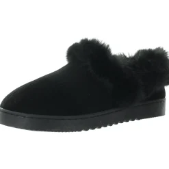 Lola Faux Fur Lined Scuff Slippers