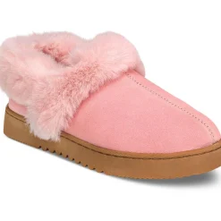 Lolaa Faux Fur Suede Loafer Slippers