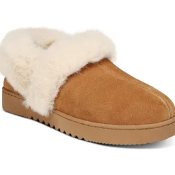 Lolaa Faux Fur Suede Loafer Slippers