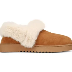 Lolaa Faux Fur Suede Loafer Slippers