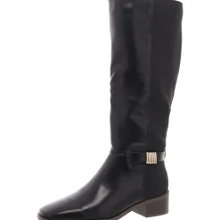 Londyn Faux Leather Embellished Knee-High Boots