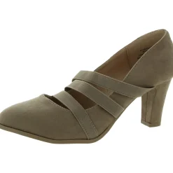 Loren Faux Suede Strappy Heels