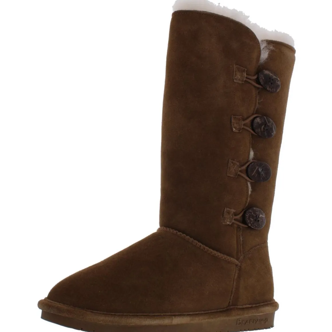 Lori Fur Trimmed Suede Shearling Boots