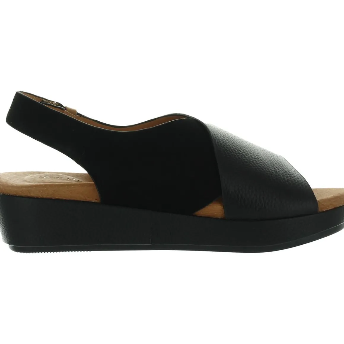 LORI X-BAND Leather Open Toe Wedge Sandals