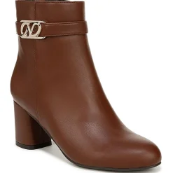 Lottie Faux Leather Solid Ankle Boots