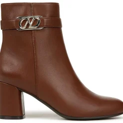 Lottie Faux Leather Solid Ankle Boots