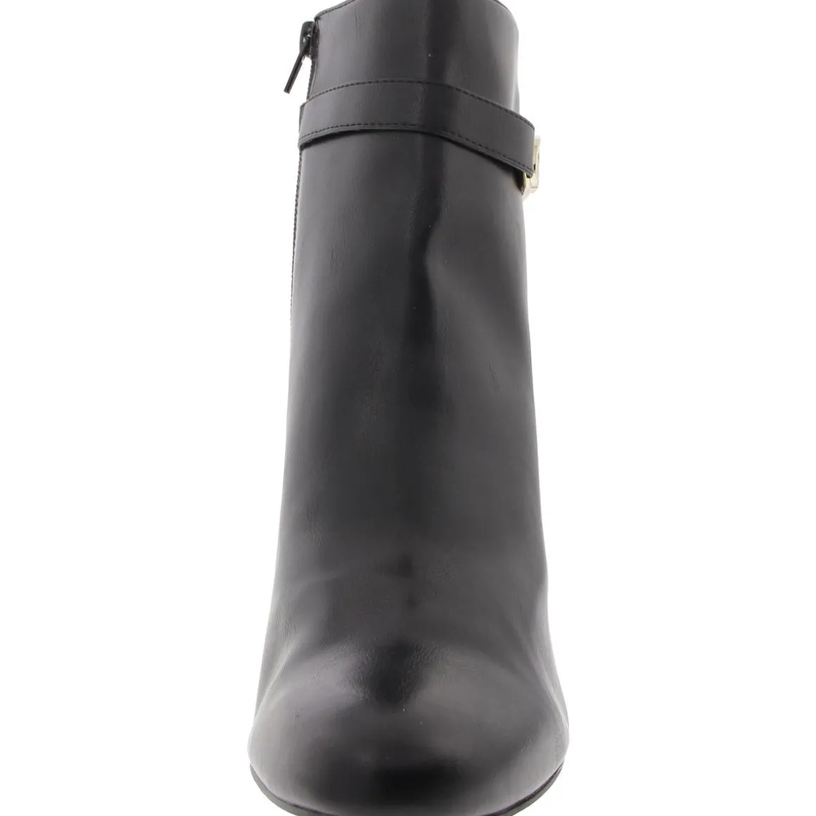 Lottie Faux Leather Solid Ankle Boots