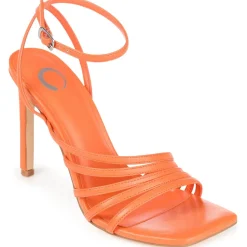 Louella Faux Leather Square Toe Heels