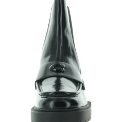 Louisa Leather Bootie Lugged Sole Chelsea Boots