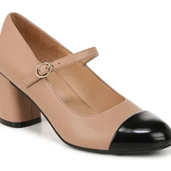 Lovable Metallic Faux Leather Mary Jane Heels