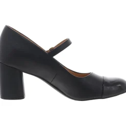 Lovable Metallic Faux Leather Mary Jane Heels