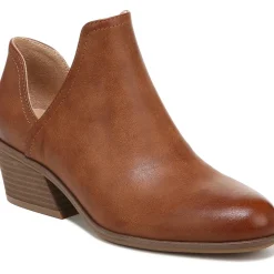 Lucille Round Toe Slip On Ankle Boots