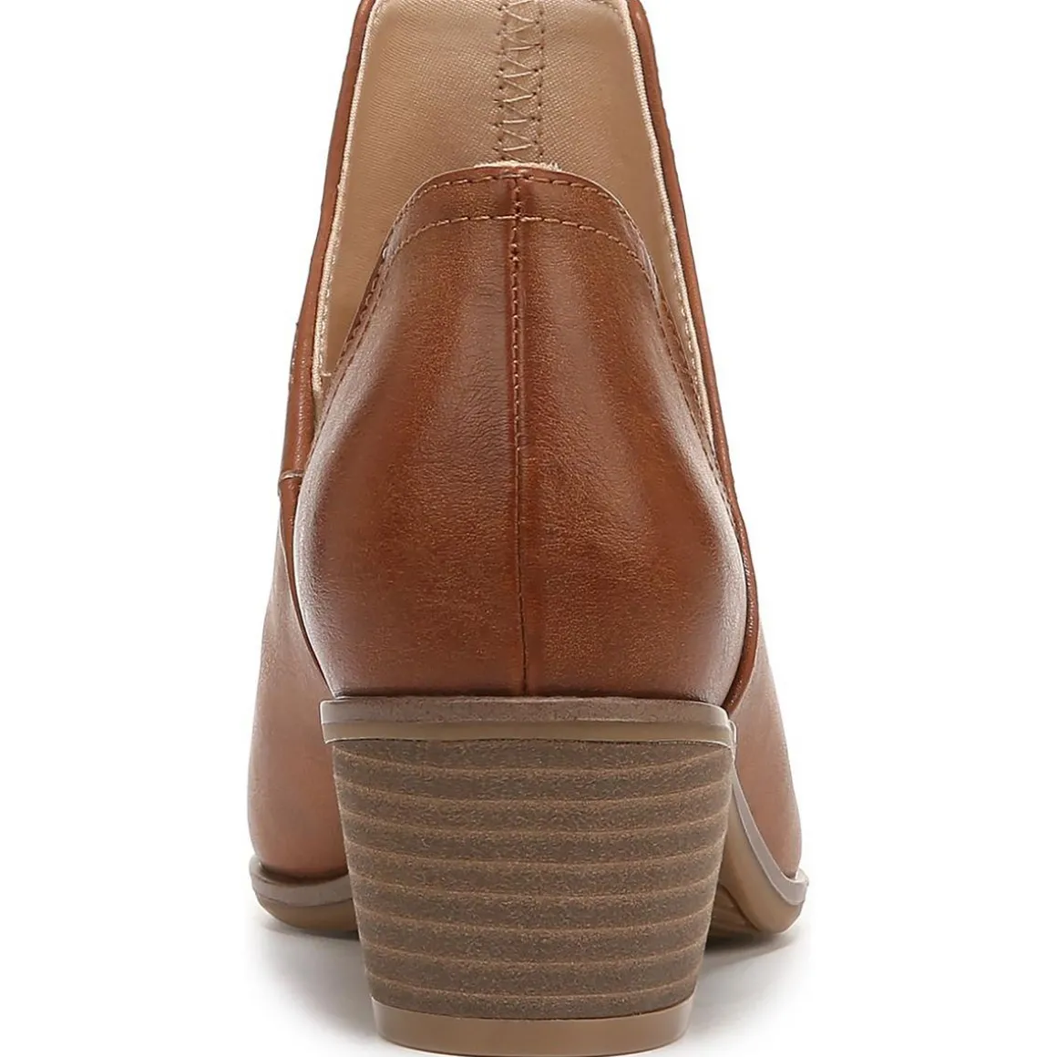 Lucille Round Toe Slip On Ankle Boots