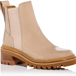 Lugged Sole Pull On Chelsea Boots