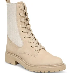 Lydell Mixed Media Lace Up Ankle Boots