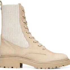 Lydell Mixed Media Lace Up Ankle Boots