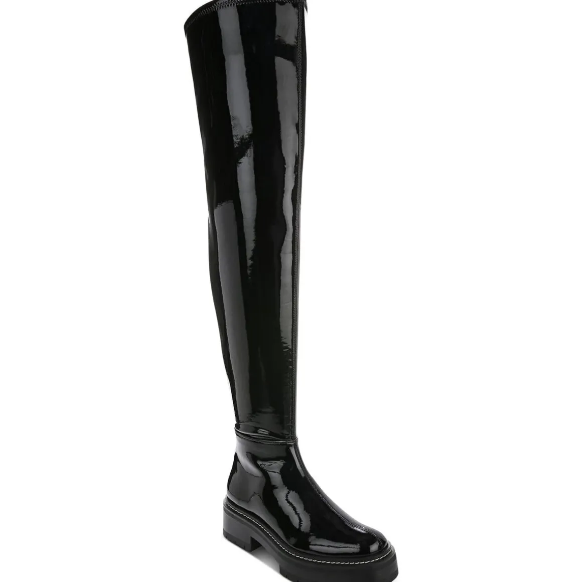 Lydia Zipper Over-The-Knee Boots