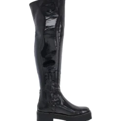 Lydia Zipper Over-The-Knee Boots
