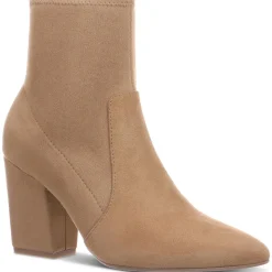 Lydiaa Zipper Faux Suede Booties