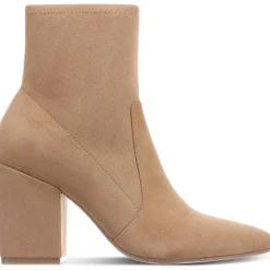 Lydiaa Zipper Faux Suede Booties