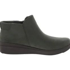 Lyrical Zipper Faux Suede Wedge Boots