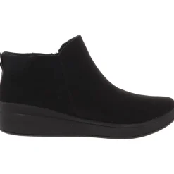 Lyrical Zipper Faux Suede Wedge Boots