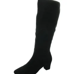Lyyric Zipper Microfiber Knee-High Boots