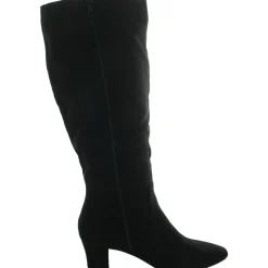 Lyyric Zipper Microfiber Knee-High Boots