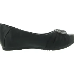 Mabely Faux Leather Embellished Ballet Flats