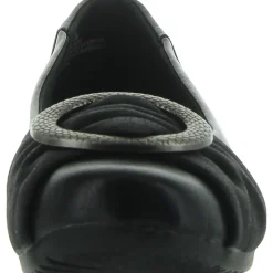 Mabely Faux Leather Embellished Ballet Flats