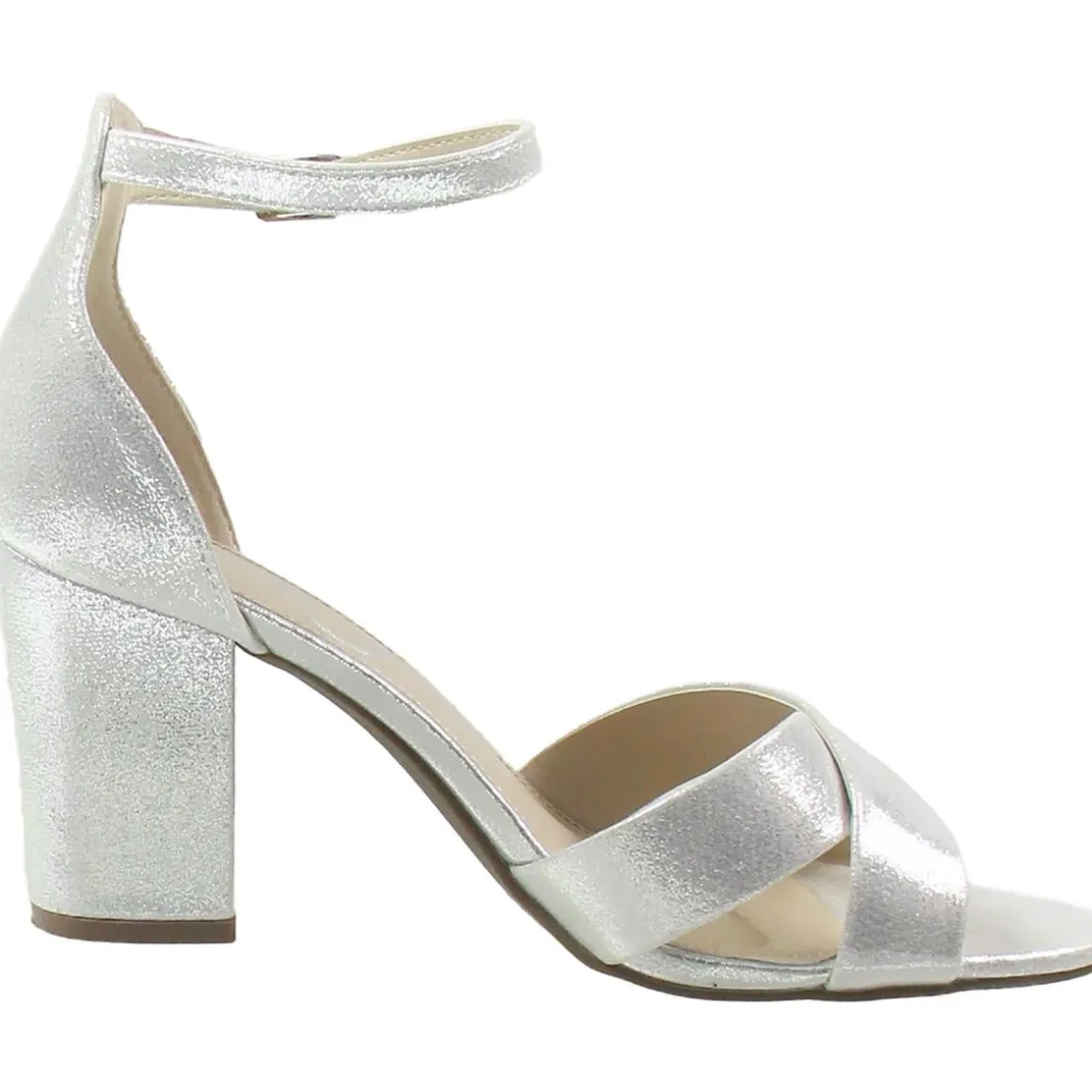 Machellie Faux Suede Block Heel Ankle Strap