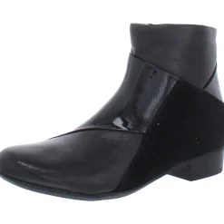 Maci Leather Patent Ankle Boots