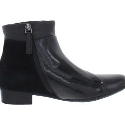 Maci Leather Patent Ankle Boots