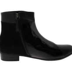 Maci Leather Patent Ankle Boots