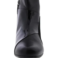 Maci Leather Patent Ankle Boots