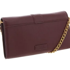 Maecy Fold-Over Leather Clutch Wallet