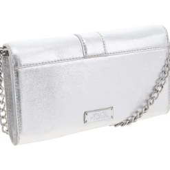 Maecy Fold-Over Leather Clutch Wallet