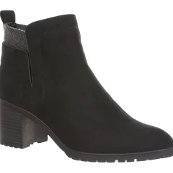 Maggie Zipper Faux Suede Ankle Boots