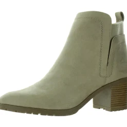 Maggie Zipper Faux Suede Ankle Boots