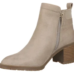 Maggie Zipper Faux Suede Ankle Boots