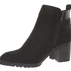Maggie Zipper Faux Suede Ankle Boots