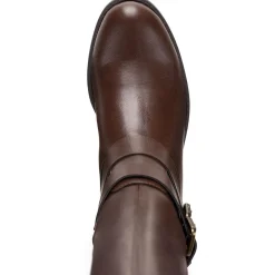 Maliaa Faux Leather Riding Knee-High Boots