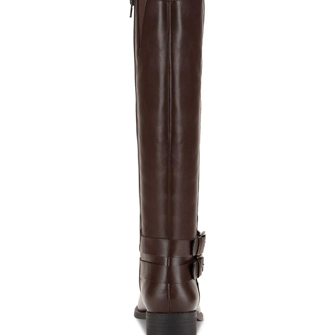 Maliaa Faux Leather Riding Knee-High Boots
