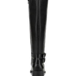 Maliaa Faux Leather Riding Knee-High Boots