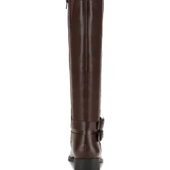 Maliaa Faux Leather Riding Knee-High Boots
