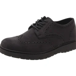 Manti Faux Leather Wing Tip Oxfords