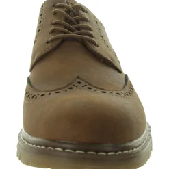 Manti Faux Leather Wing Tip Oxfords