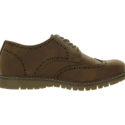 Manti Faux Leather Wing Tip Oxfords